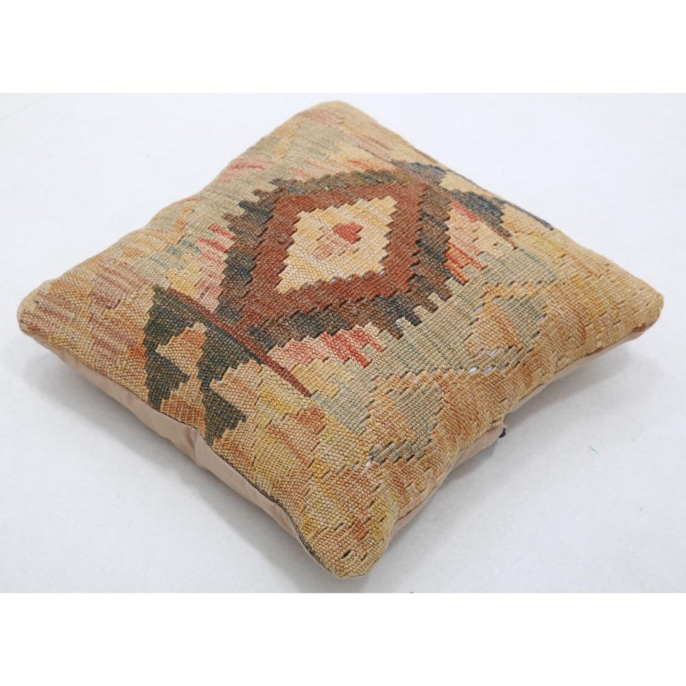 Hand Woven Tribal  Wool Pillow - 1'5'' x 1'5''