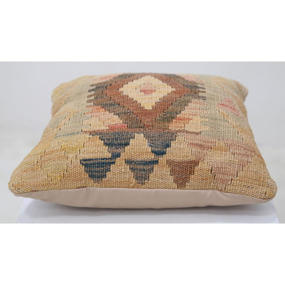 Hand Woven Tribal  Wool Pillow - 1'5'' x 1'5''