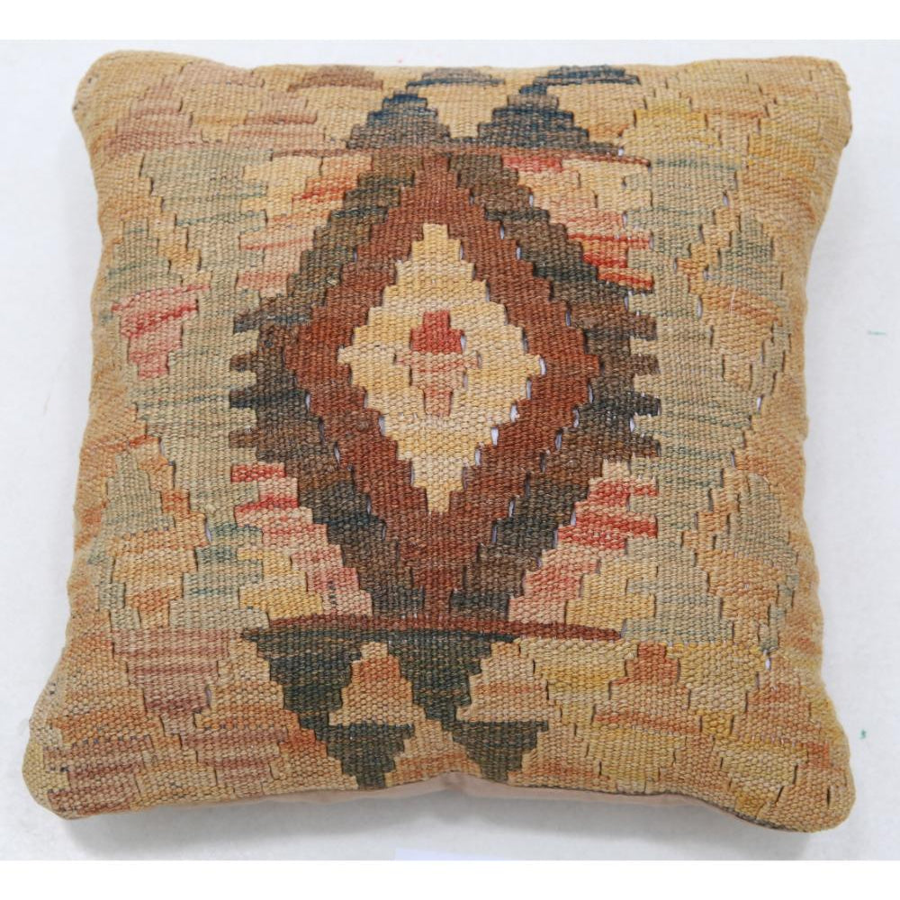 Hand Woven Tribal  Wool Pillow - 1'5'' x 1'5''