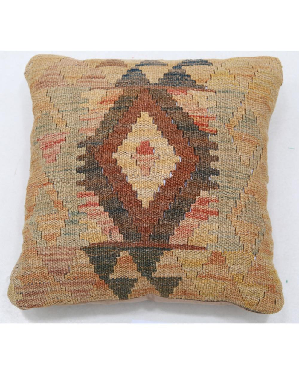 Hand Woven Tribal  Wool Pillow - 1'5'' x 1'5''