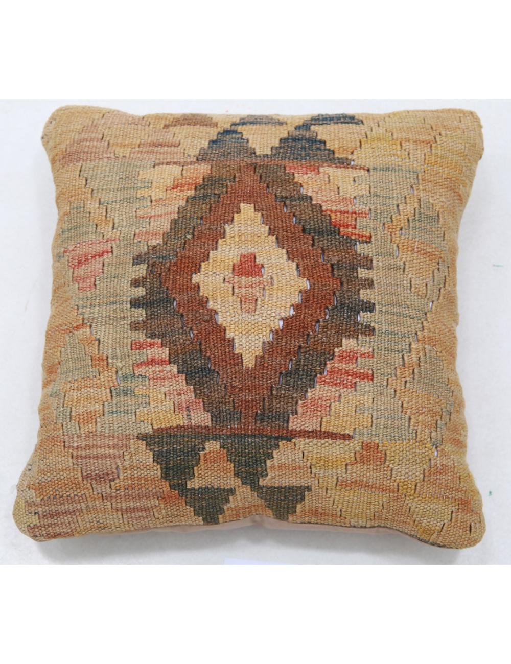 Hand Woven Tribal  Wool Pillow - 1'5'' x 1'5''