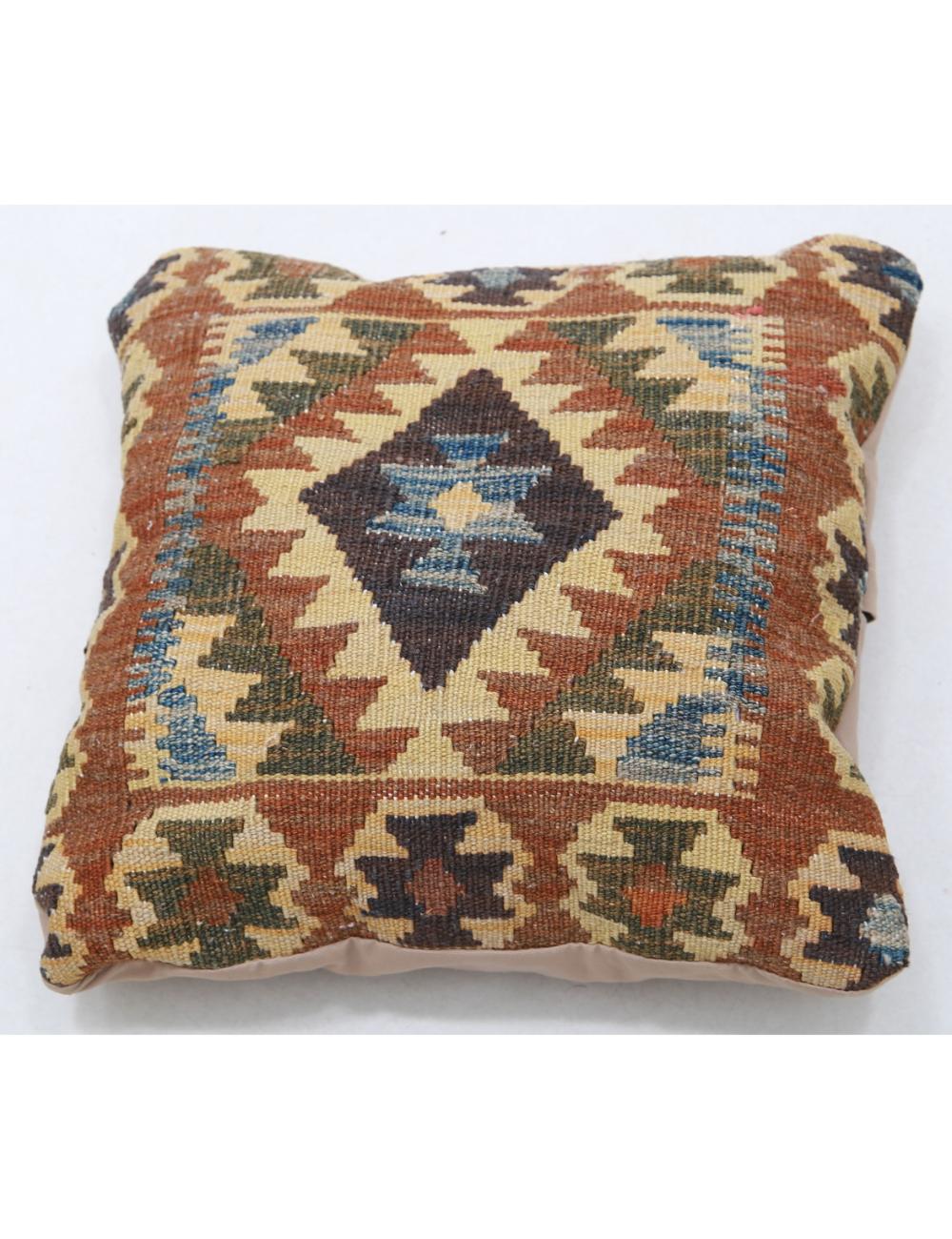 Hand Woven Tribal  Wool Pillow - 1'5'' x 1'5''