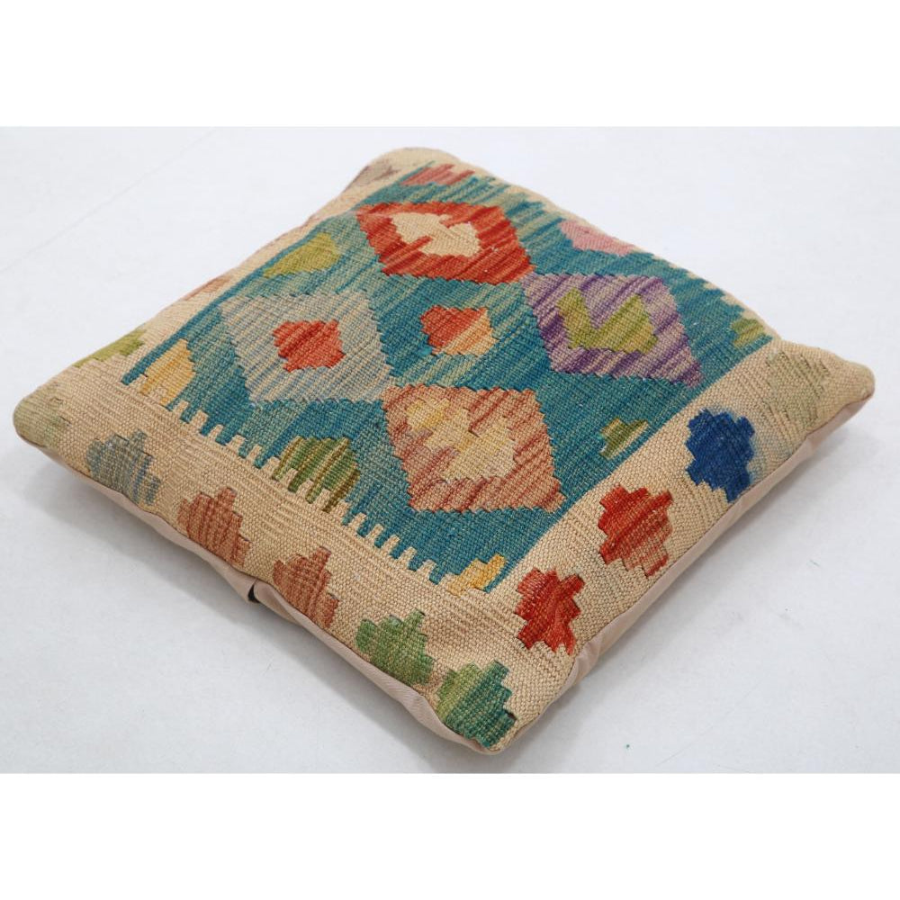 Hand Woven Tribal  Wool Pillow - 1'5'' x 1'5''
