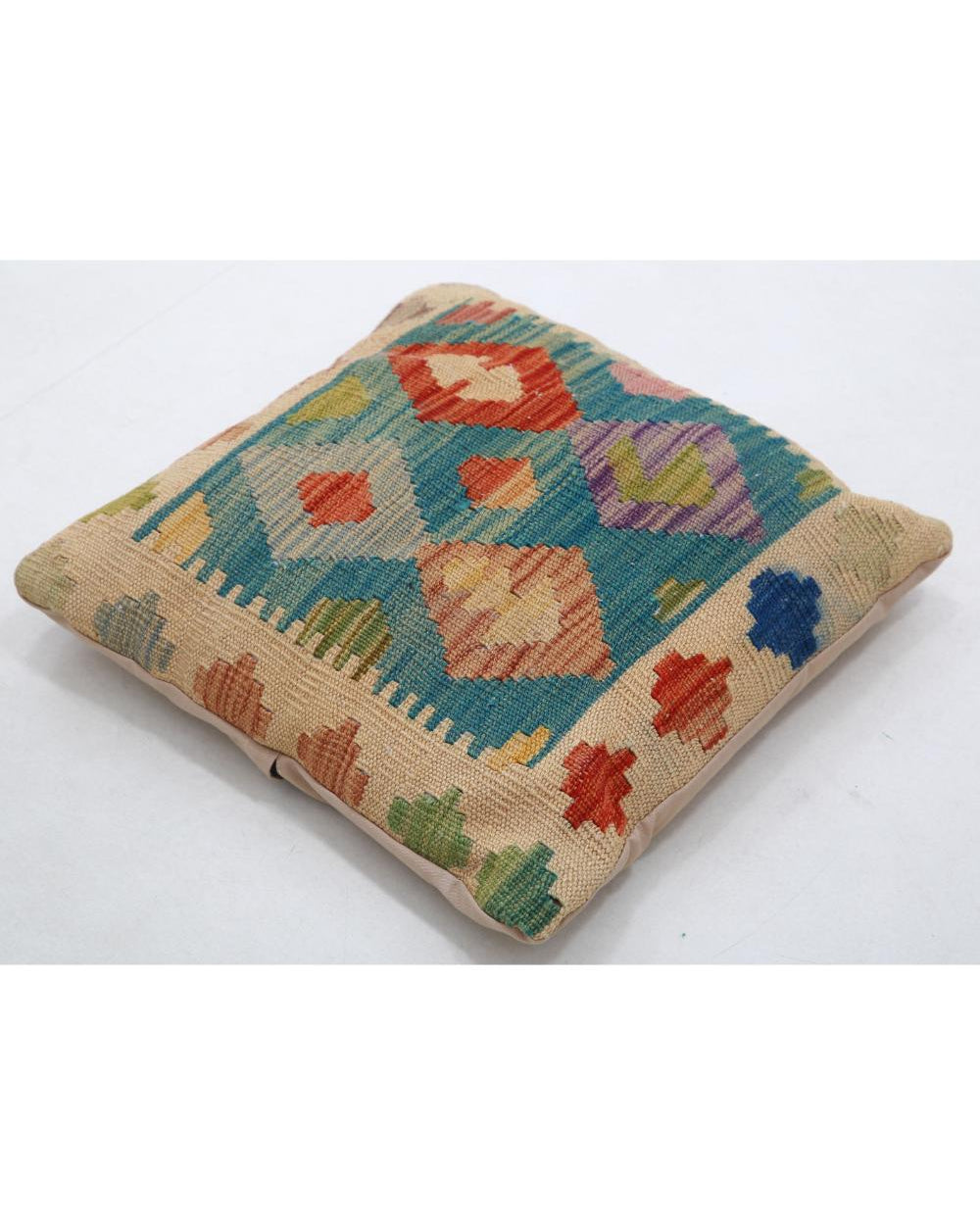 Hand Woven Tribal  Wool Pillow - 1'5'' x 1'5''