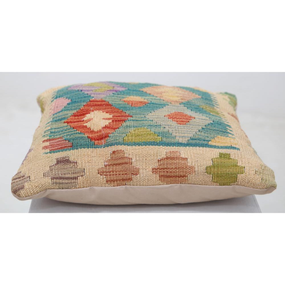 Hand Woven Tribal  Wool Pillow - 1'5'' x 1'5''