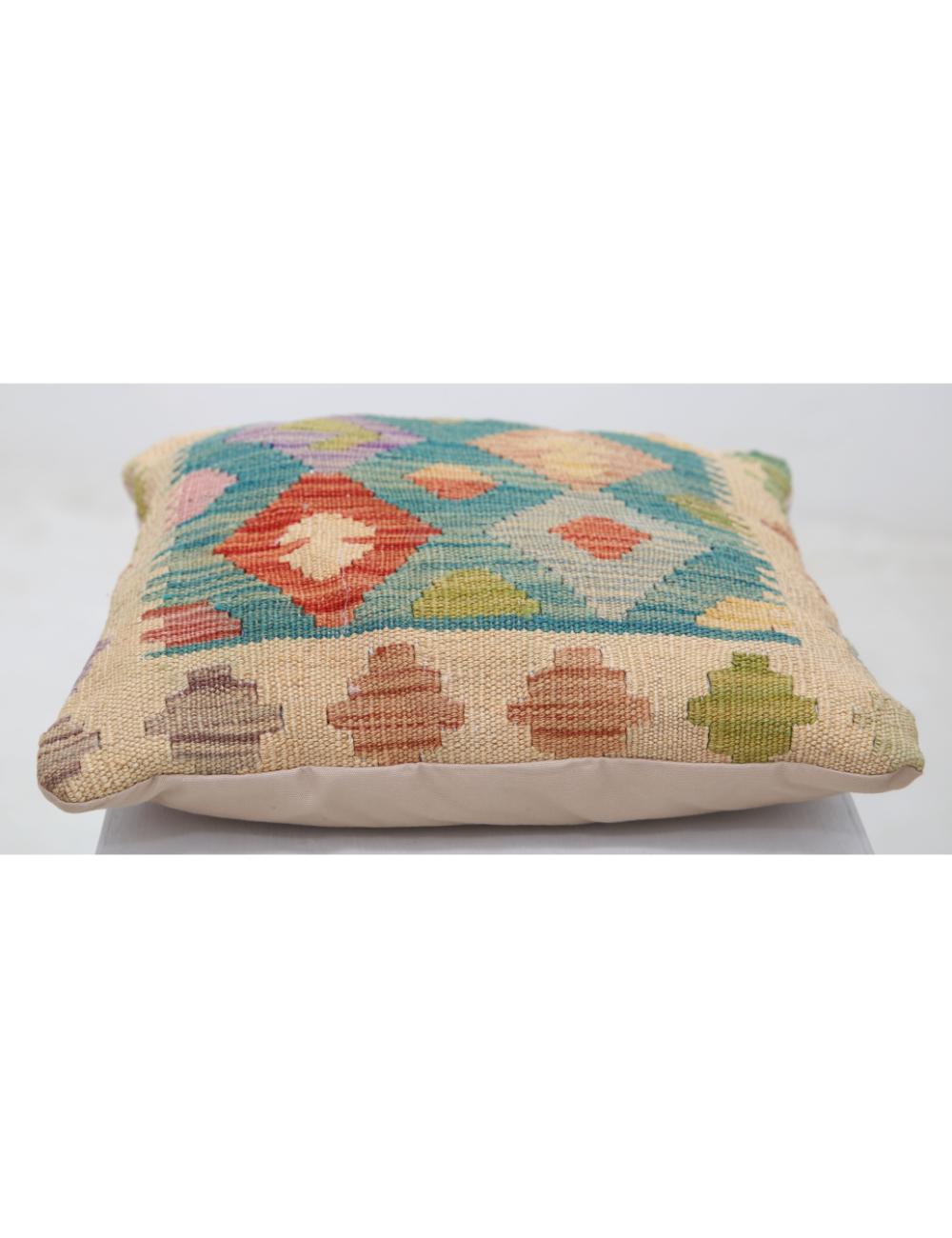 Hand Woven Tribal  Wool Pillow - 1'5'' x 1'5''