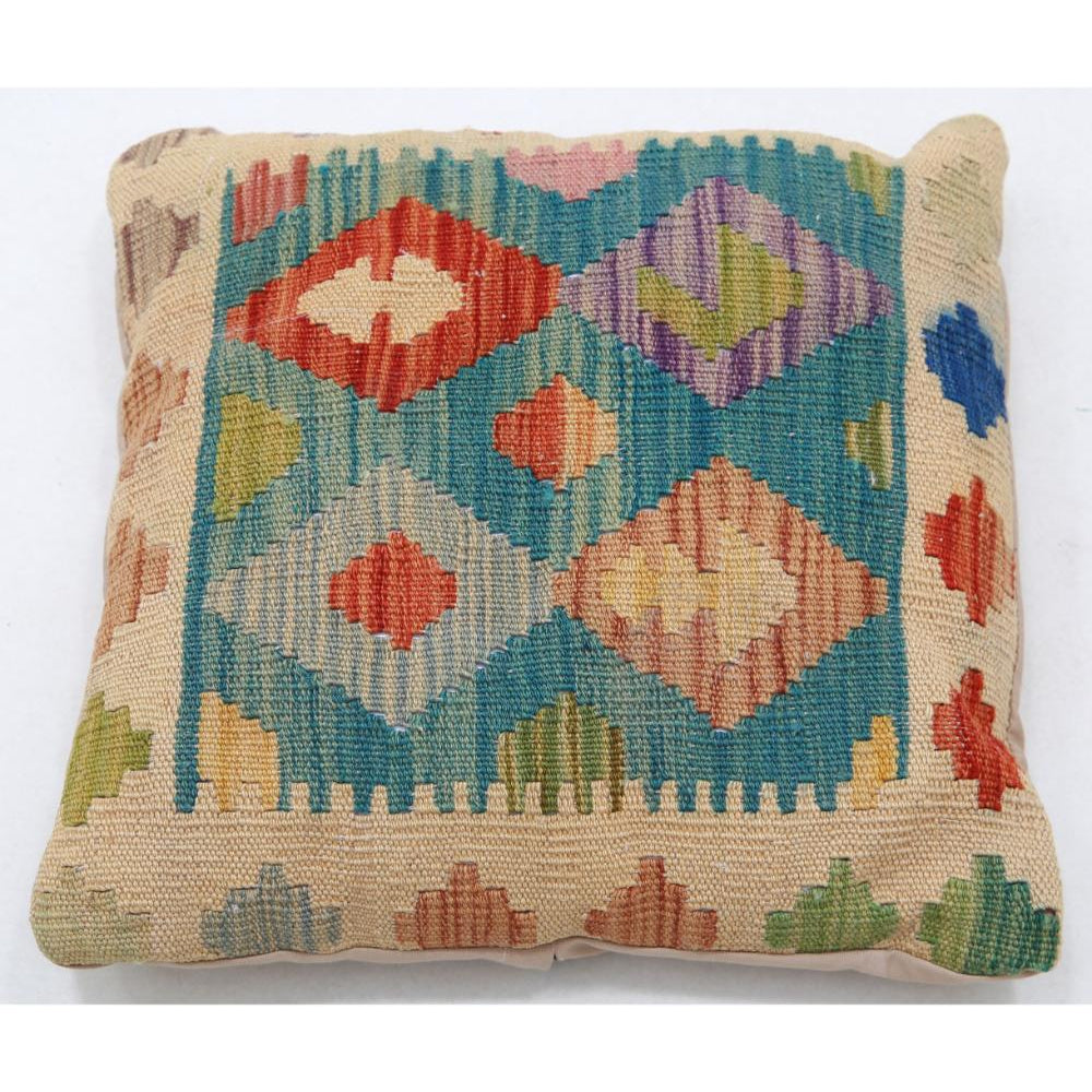 Hand Woven Tribal  Wool Pillow - 1'5'' x 1'5''