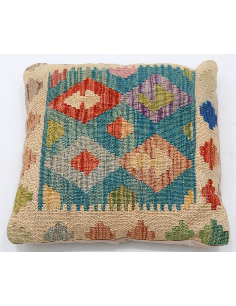 Hand Woven Tribal  Wool Pillow - 1'5'' x 1'5''