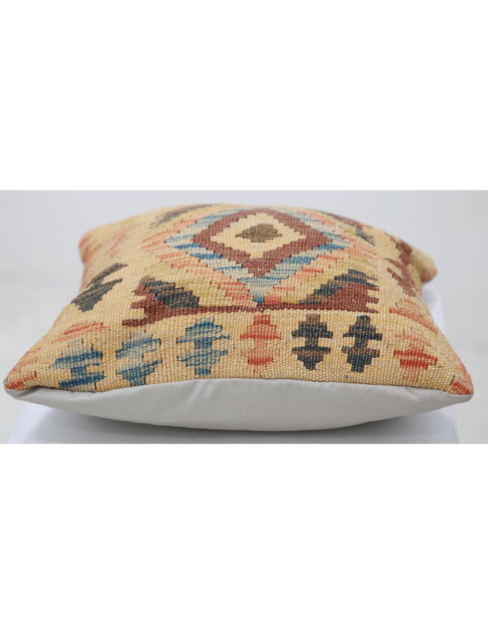 Hand Woven Tribal  Wool Pillow - 1'5'' x 1'5''