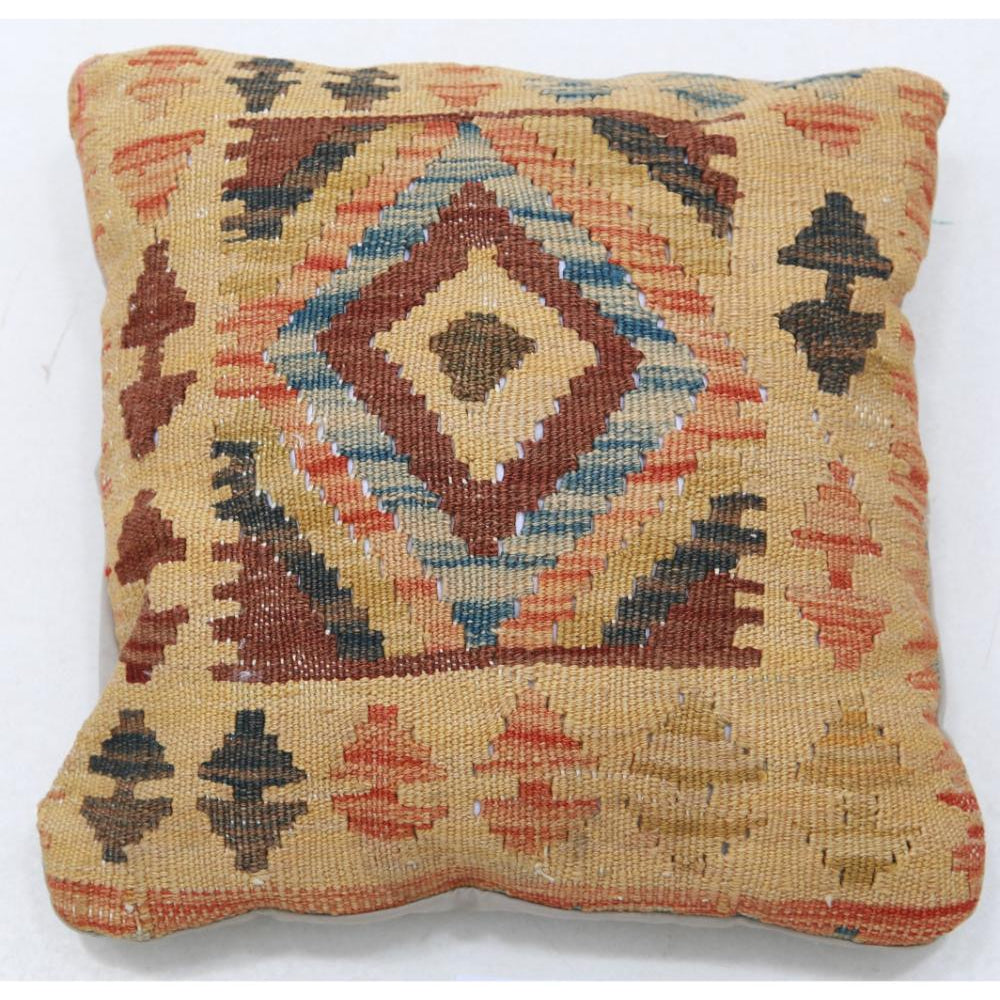Hand Woven Tribal  Wool Pillow - 1'5'' x 1'5''