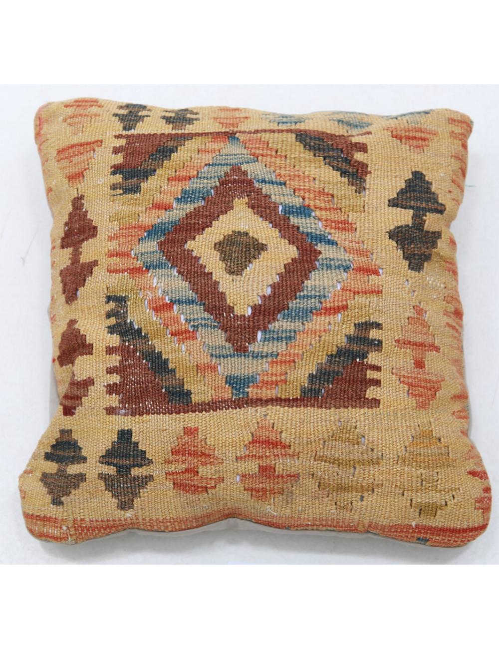 Hand Woven Tribal  Wool Pillow - 1'5'' x 1'5''