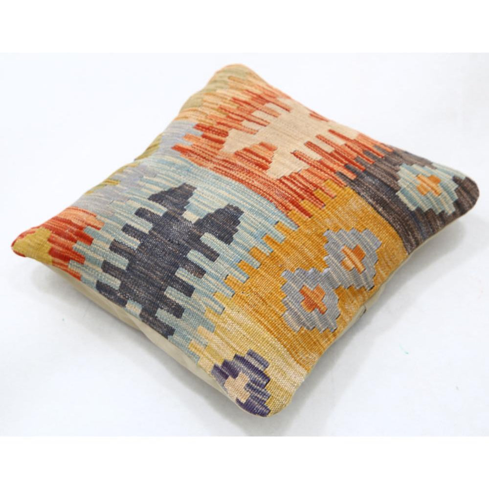 Hand Woven Tribal  Wool Pillow - 1'5'' x 1'5''