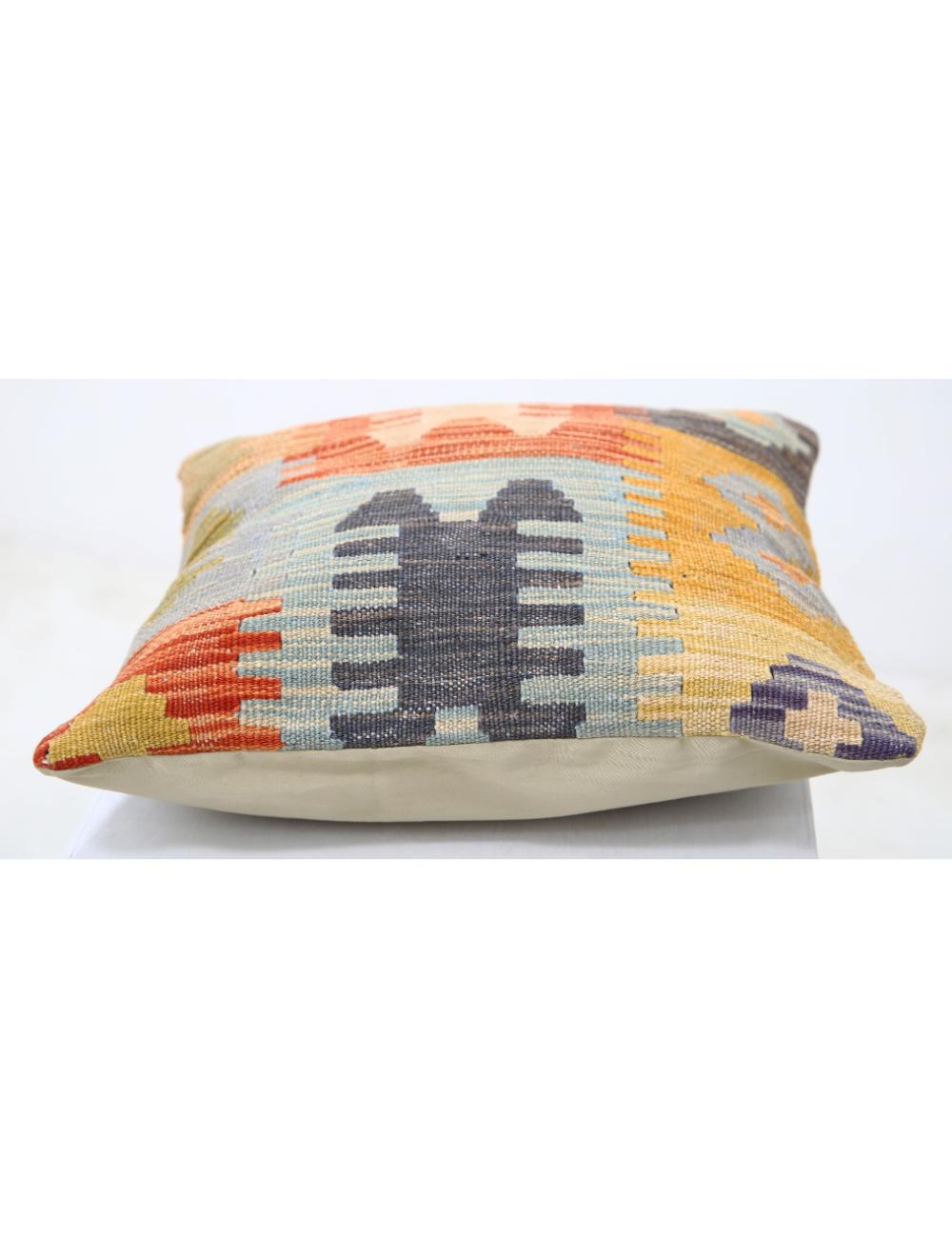 Hand Woven Tribal  Wool Pillow - 1'5'' x 1'5''