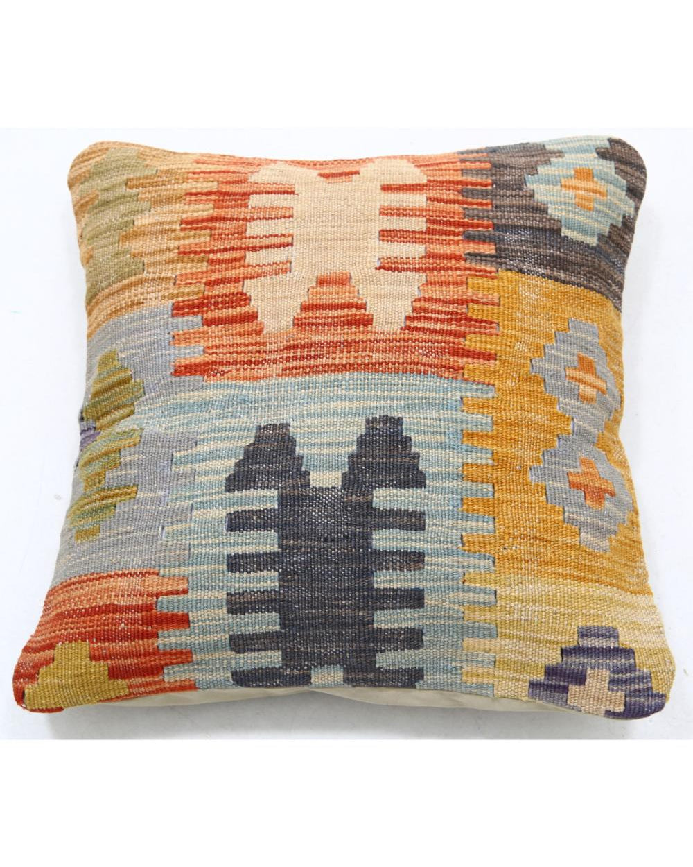 Hand Woven Tribal  Wool Pillow - 1'5'' x 1'5''