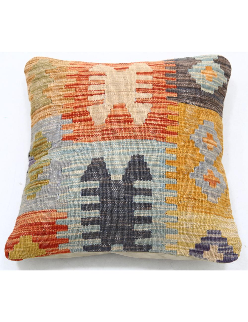 Hand Woven Tribal  Wool Pillow - 1'5'' x 1'5''