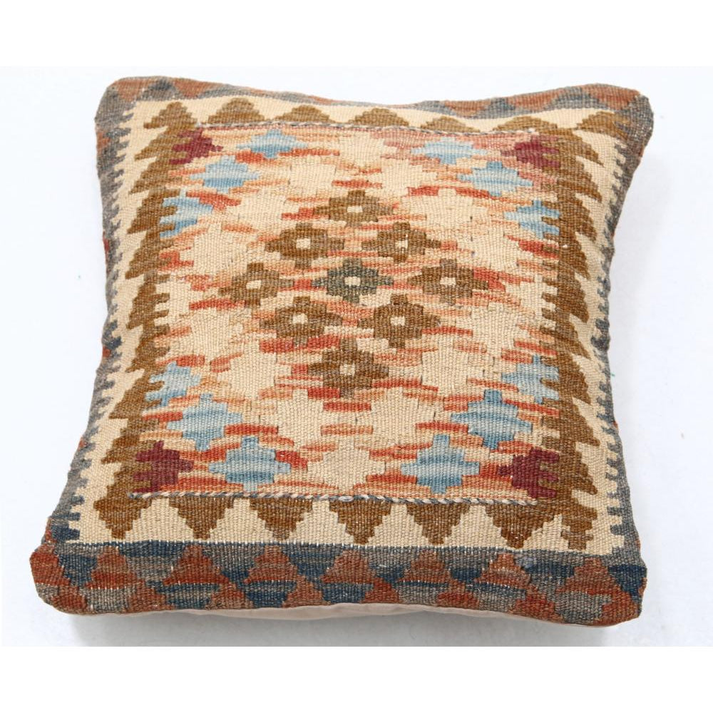 Hand Woven Tribal  Wool Pillow - 1'5'' x 1'5''