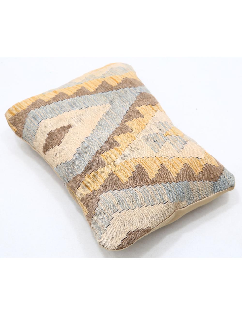 Hand Woven Tribal Multi Color Geometric Wool Pillow - 1'0'' x 1'5'' Arteverk Arteverk Rugs