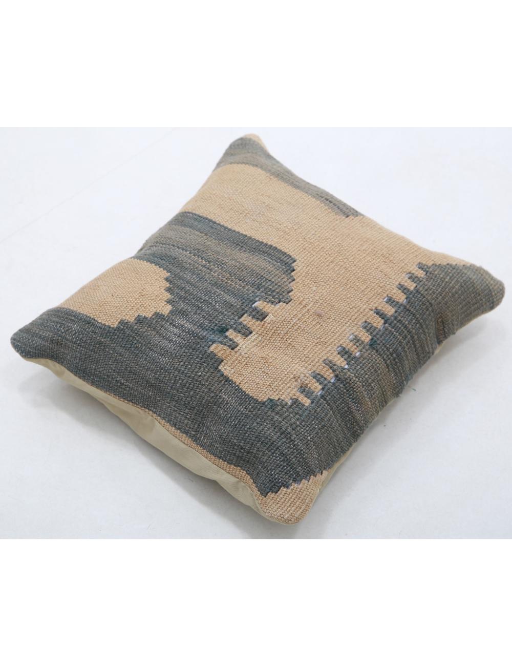 Hand Woven Tribal Multi Color Geometric Wool Pillow - 1'5'' x 1'5'' Arteverk Arteverk Rugs