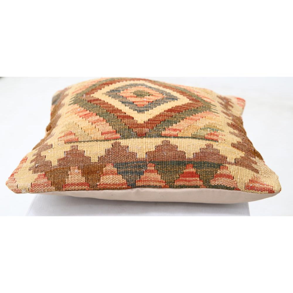 Hand Woven Tribal  Wool Pillow - 1'5'' x 1'5''