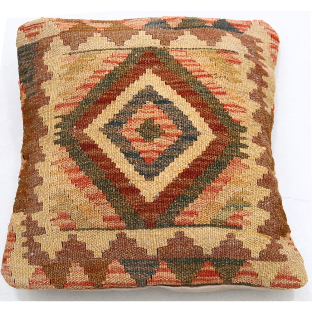Hand Woven Tribal  Wool Pillow - 1'5'' x 1'5''