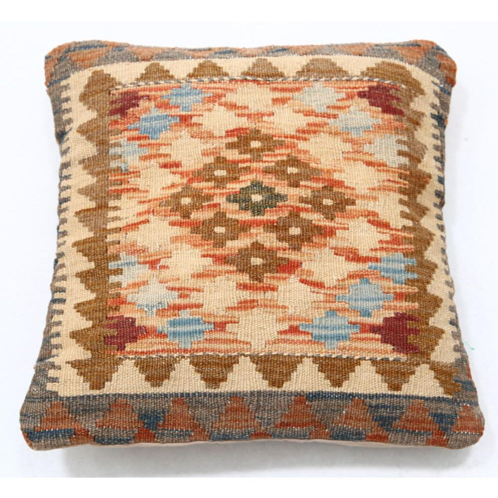 Hand Woven Tribal  Wool Pillow - 1'5'' x 1'5''