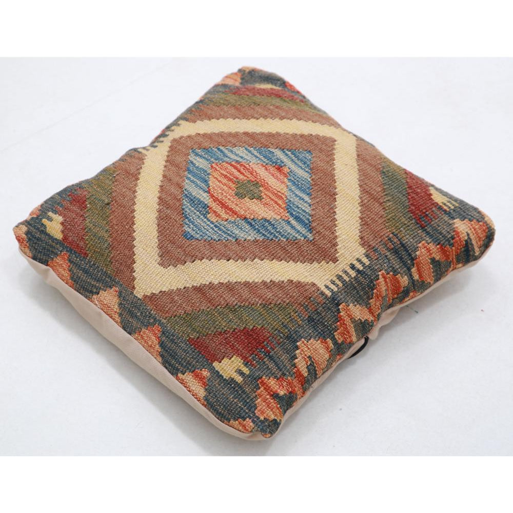 Hand Woven Tribal  Wool Pillow - 1'5'' x 1'5''