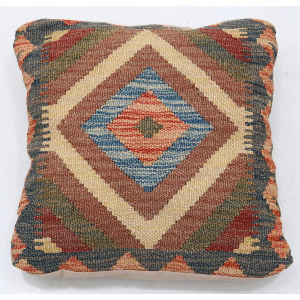 Hand Woven Tribal  Wool Pillow - 1'5'' x 1'5''
