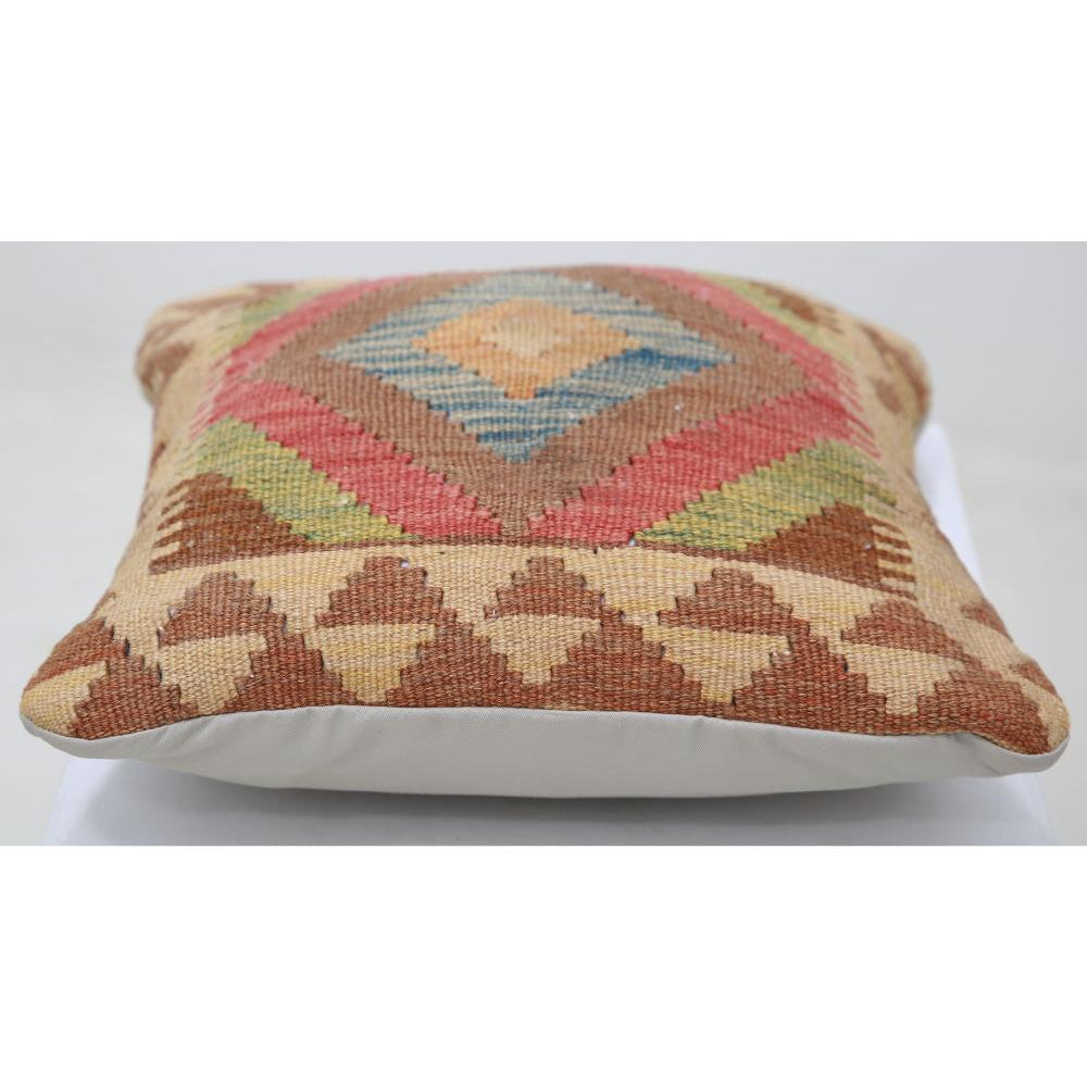 Hand Woven Tribal  Wool Pillow - 1'5'' x 1'5''