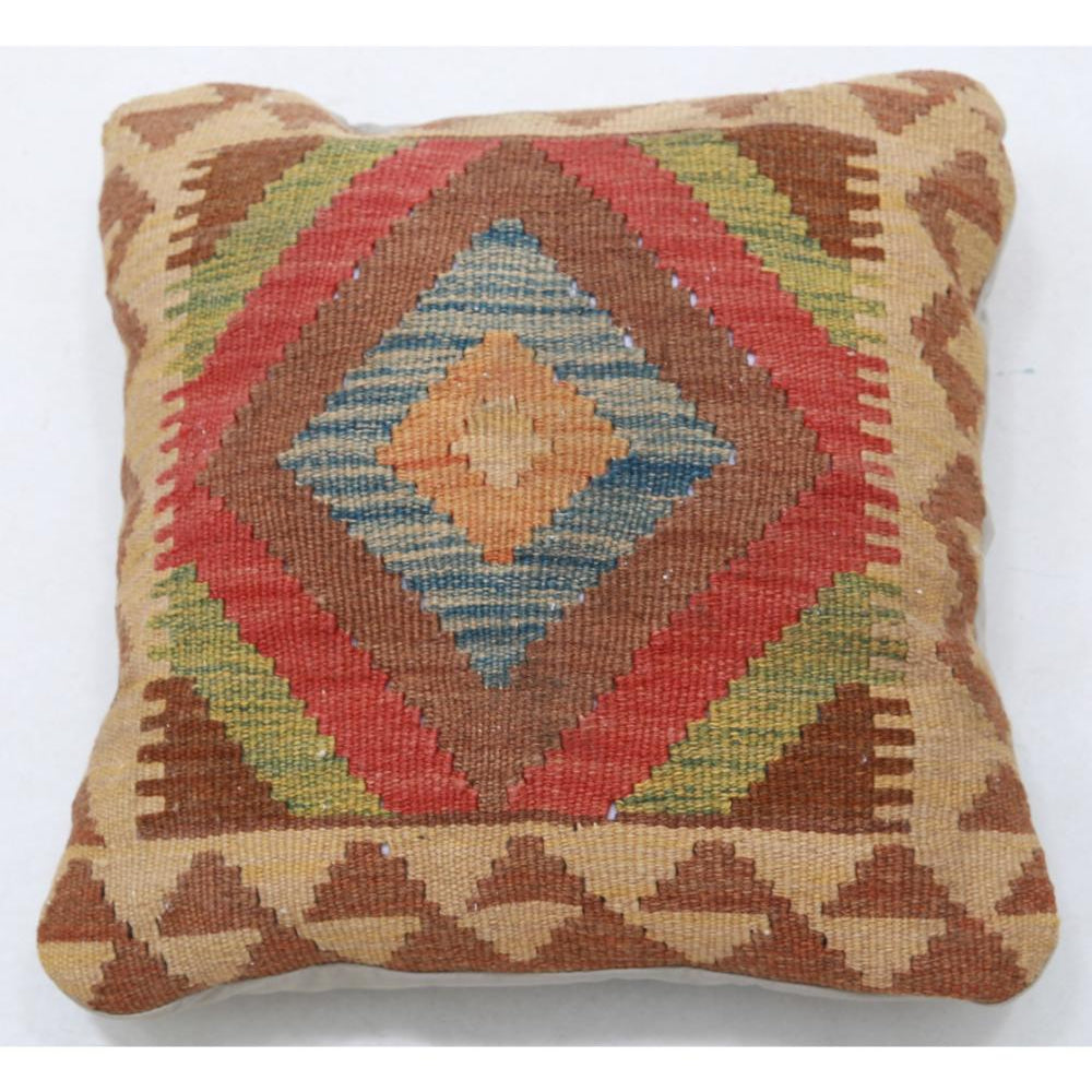 Hand Woven Tribal  Wool Pillow - 1'5'' x 1'5''
