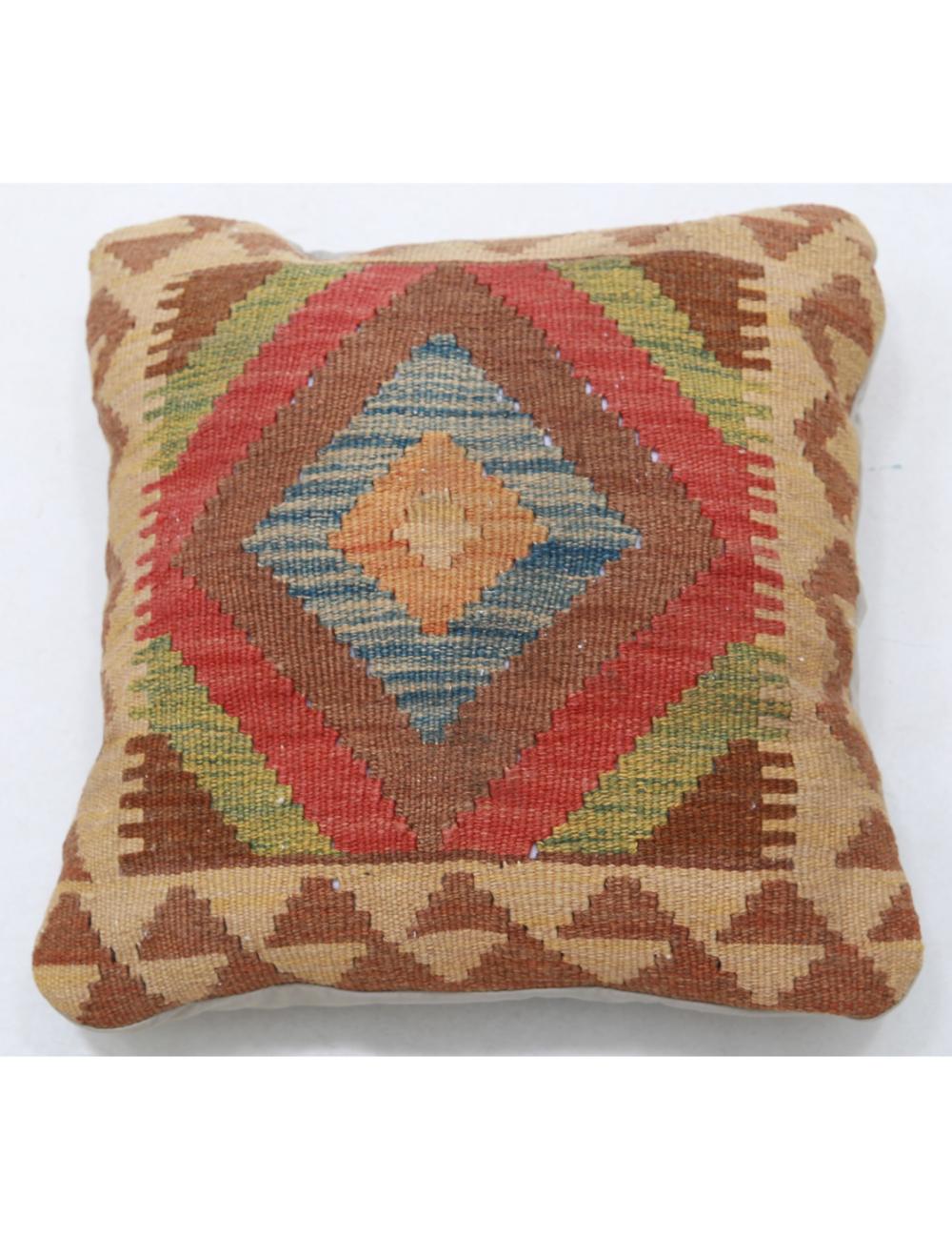 Hand Woven Tribal  Wool Pillow - 1'5'' x 1'5''