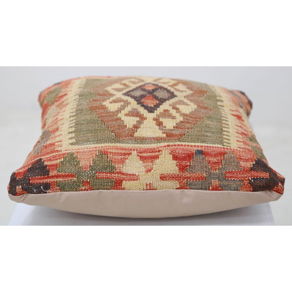 Hand Woven Tribal  Wool Pillow - 1'5'' x 1'5''