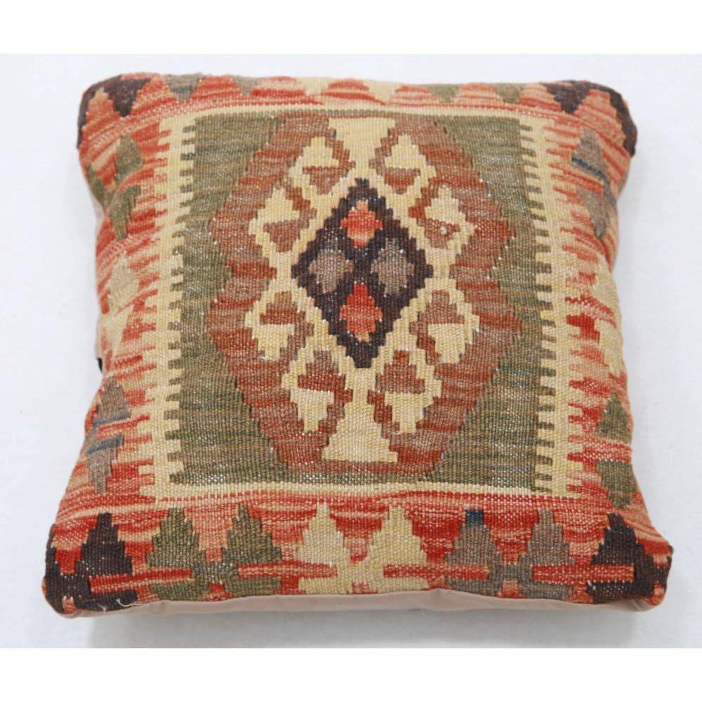 Hand Woven Tribal  Wool Pillow - 1'5'' x 1'5''