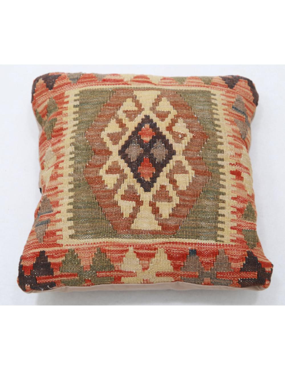 Hand Woven Tribal  Wool Pillow - 1'5'' x 1'5''