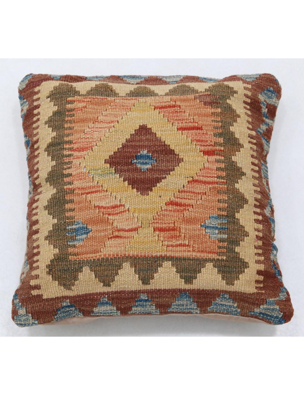 Hand Woven Tribal  Wool Pillow - 1'5'' x 1'5''