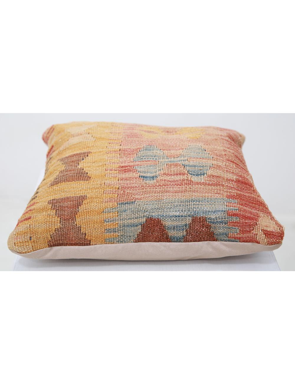 Hand Woven Tribal  Wool Pillow - 1'5'' x 1'5''