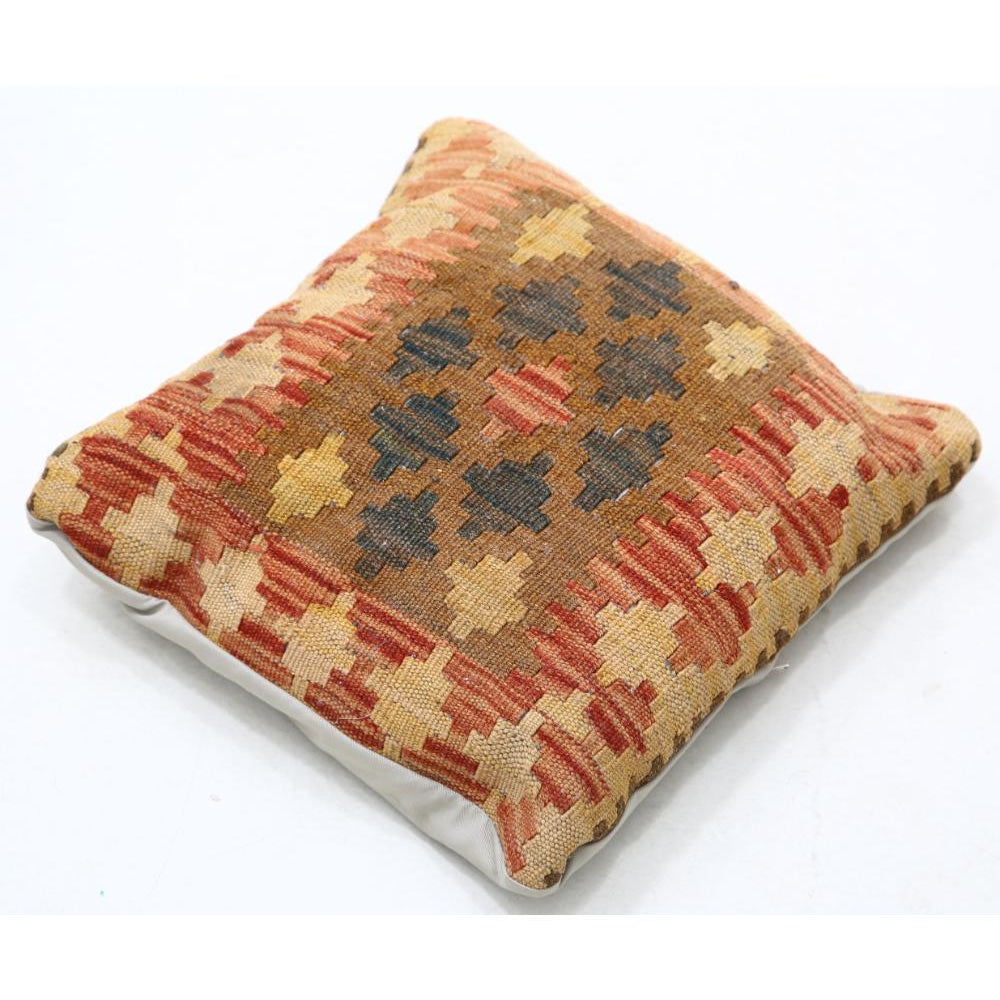 Hand Woven Tribal  Wool Pillow - 1'5'' x 1'5''