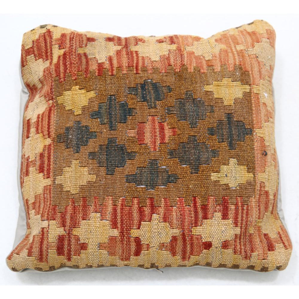 Hand Woven Tribal  Wool Pillow - 1'5'' x 1'5''