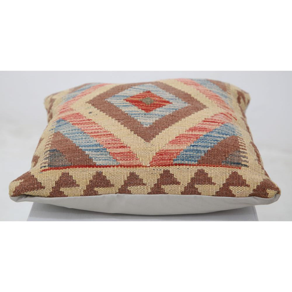 Hand Woven Tribal  Wool Pillow - 1'5'' x 1'5''