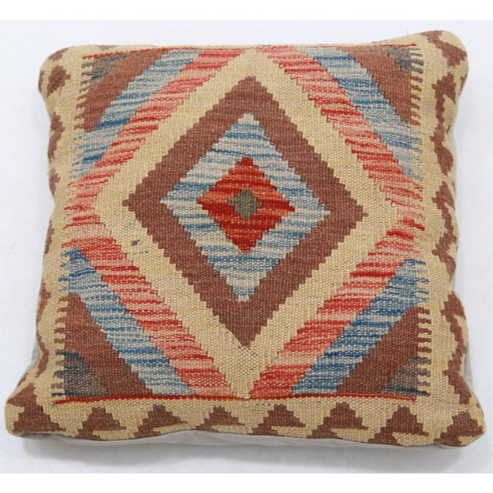 Hand Woven Tribal  Wool Pillow - 1'5'' x 1'5''