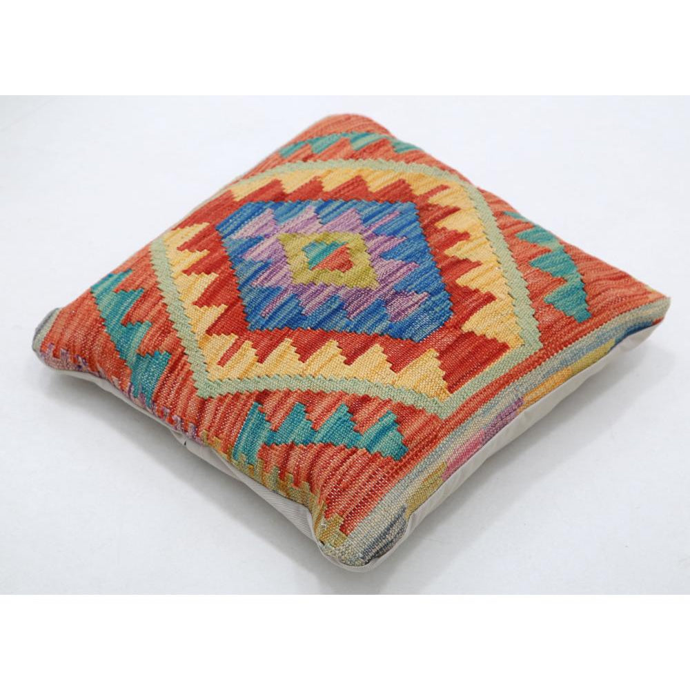 Hand Woven Tribal  Wool Pillow - 1'5'' x 1'5''