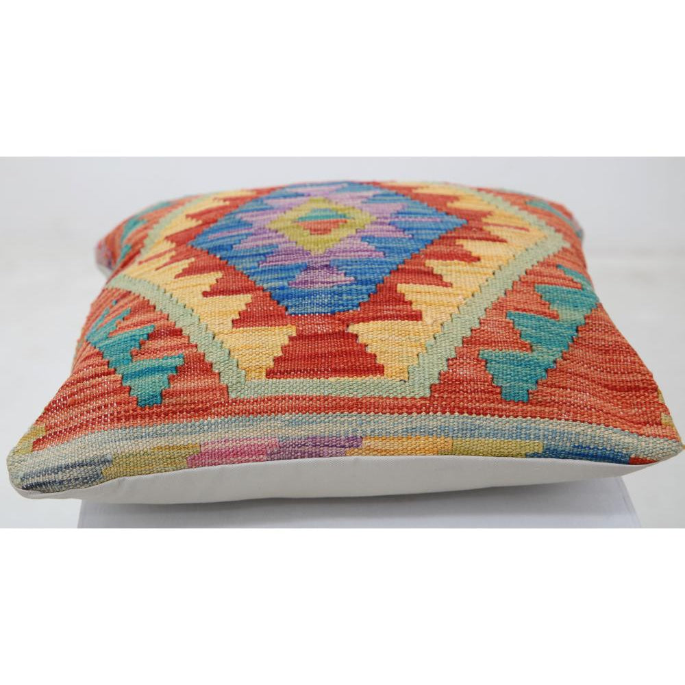 Hand Woven Tribal  Wool Pillow - 1'5'' x 1'5''