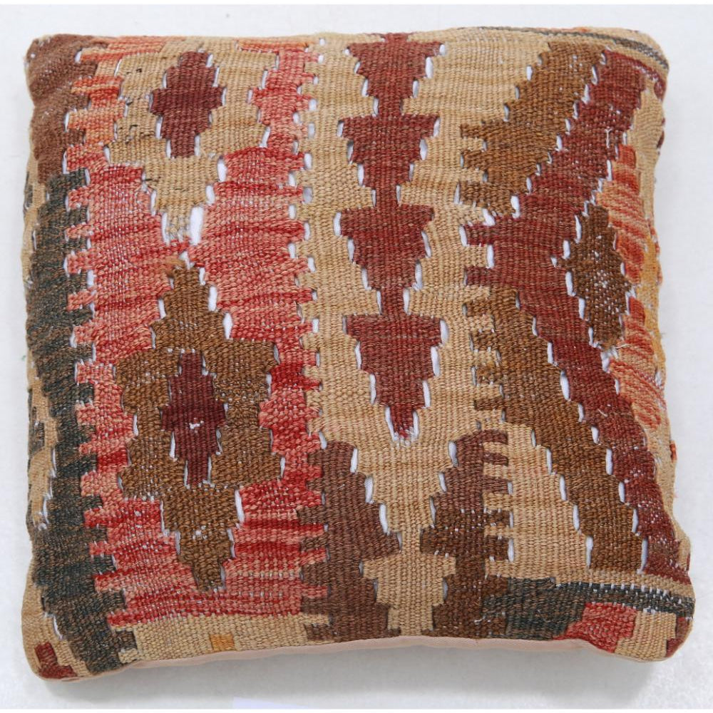 Hand Woven Tribal  Wool Pillow - 1'5'' x 1'5''