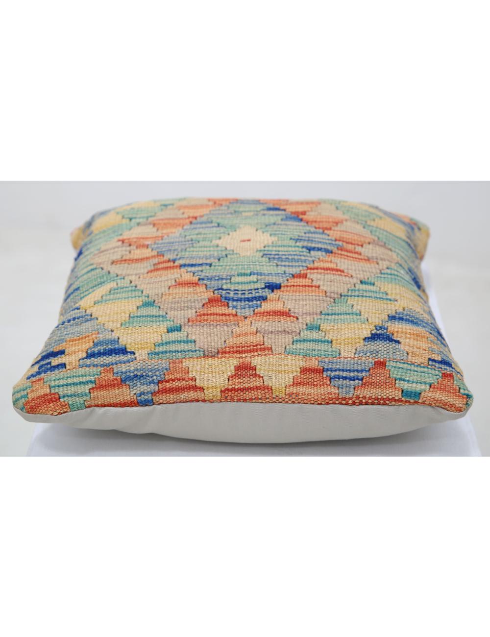 Hand Woven Tribal  Wool Pillow - 1'5'' x 1'5''