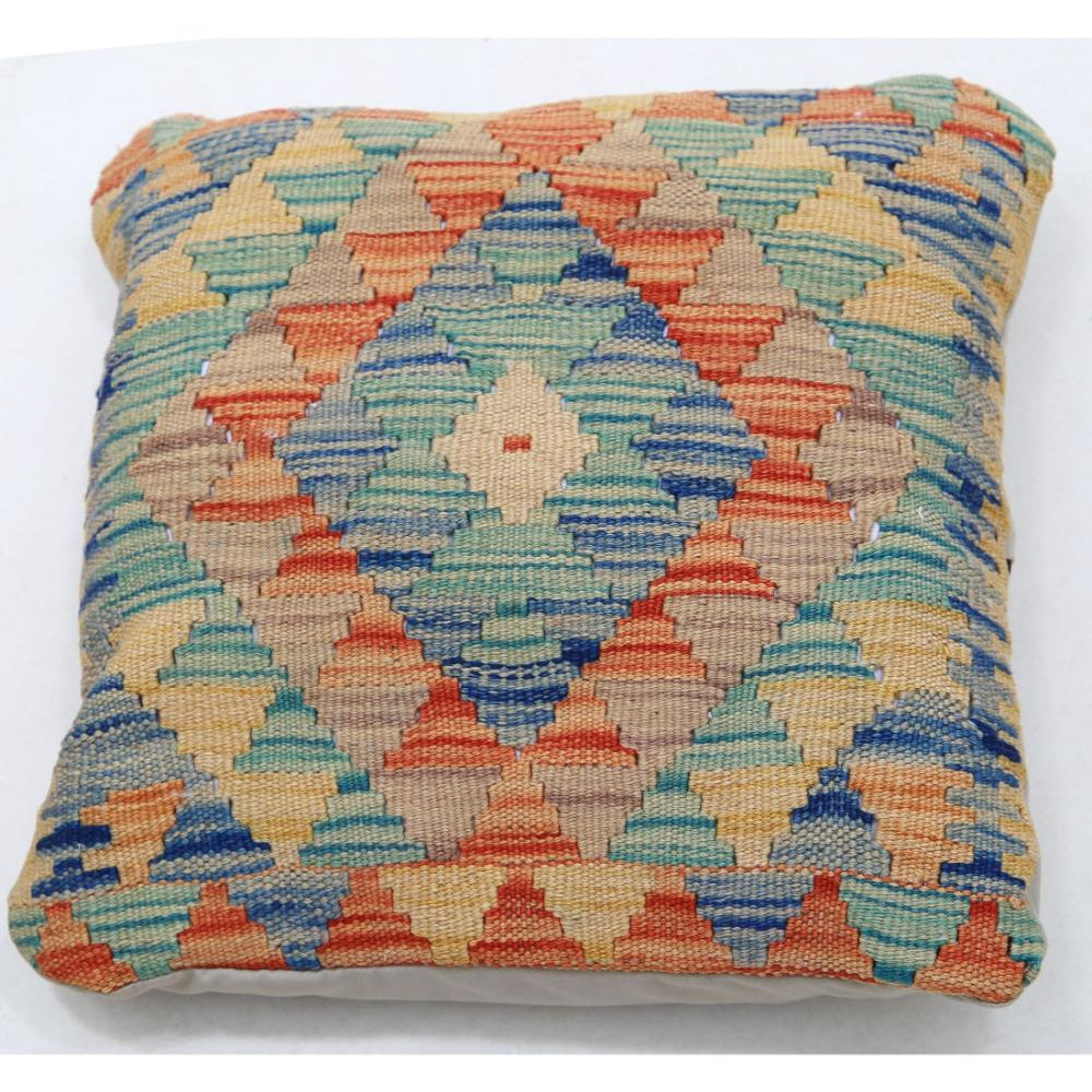 Hand Woven Tribal  Wool Pillow - 1'5'' x 1'5''
