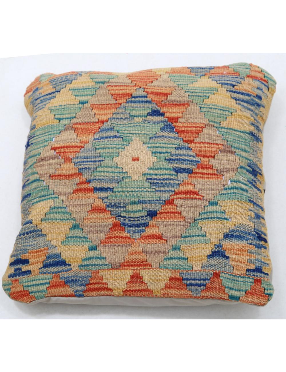 Hand Woven Tribal  Wool Pillow - 1'5'' x 1'5''