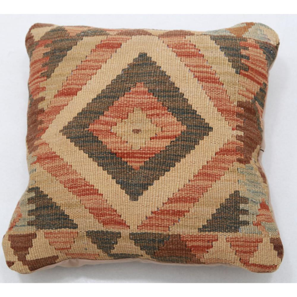 Hand Woven Tribal  Wool Pillow - 1'5'' x 1'5''