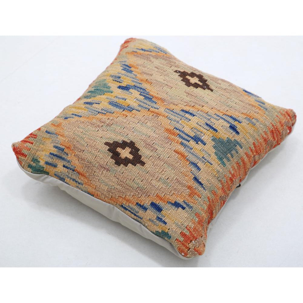 Hand Woven Tribal  Wool Pillow - 1'5'' x 1'5''