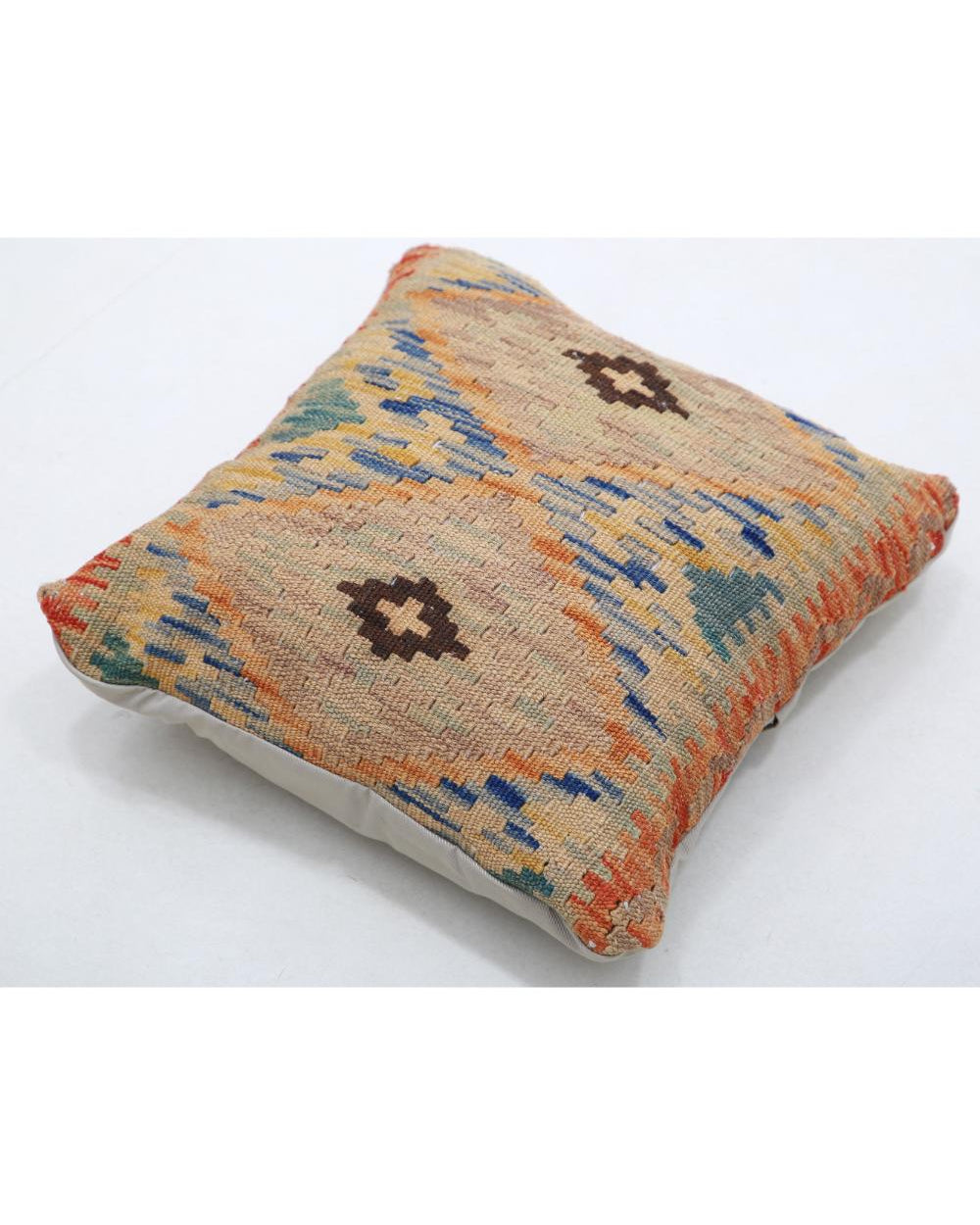 Hand Woven Tribal  Wool Pillow - 1'5'' x 1'5''