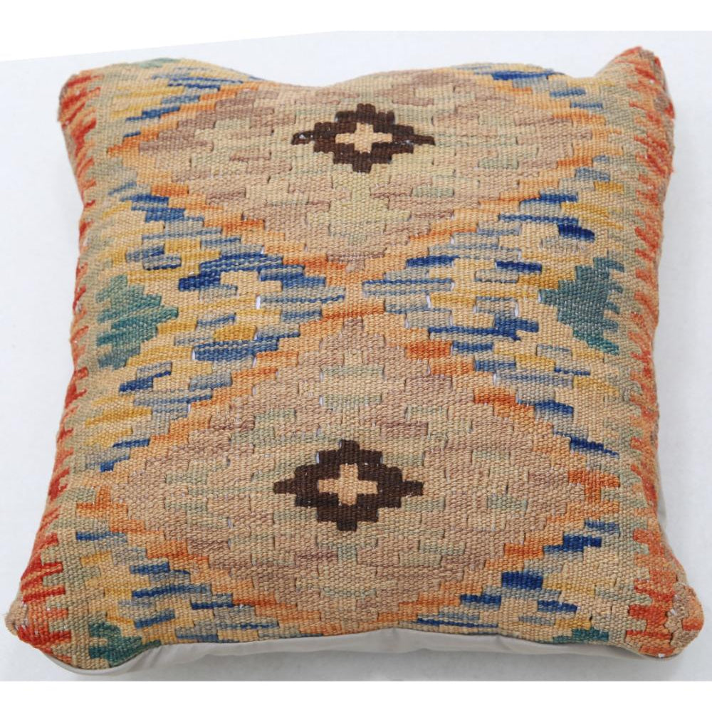 Hand Woven Tribal  Wool Pillow - 1'5'' x 1'5''