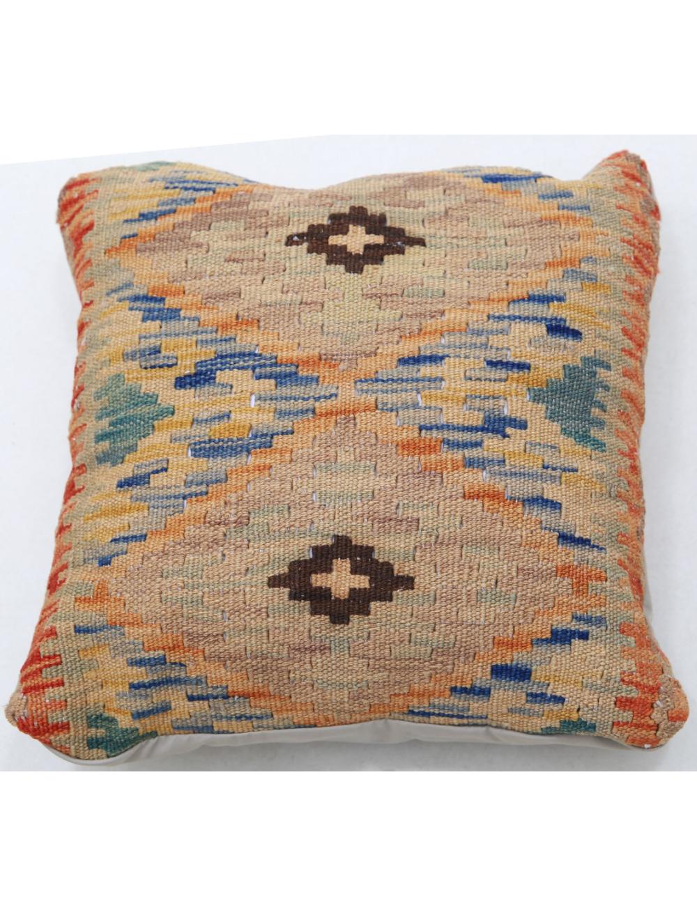Hand Woven Tribal  Wool Pillow - 1&#39;5&#39;&#39; x 1&#39;5&#39;&#39;